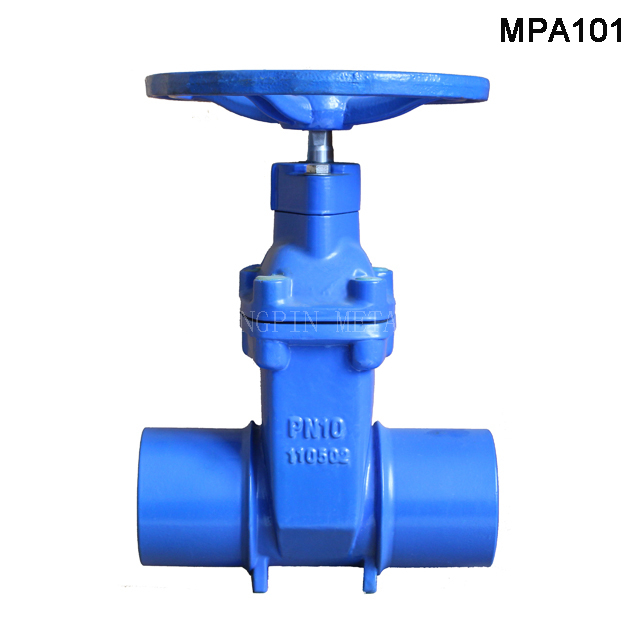 Spigot End Resilient Seated Gate Valve for Ductile Iron & PVC Pipe
